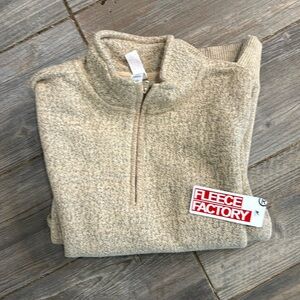 FLEECE FACTORY: Men’s sz lg zip up mock neck fleece new with tags